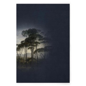 Wandbild mit Landschaft, Bäume, gemaltes Ölgemälde für Wohnzimmer, 80x120 cm