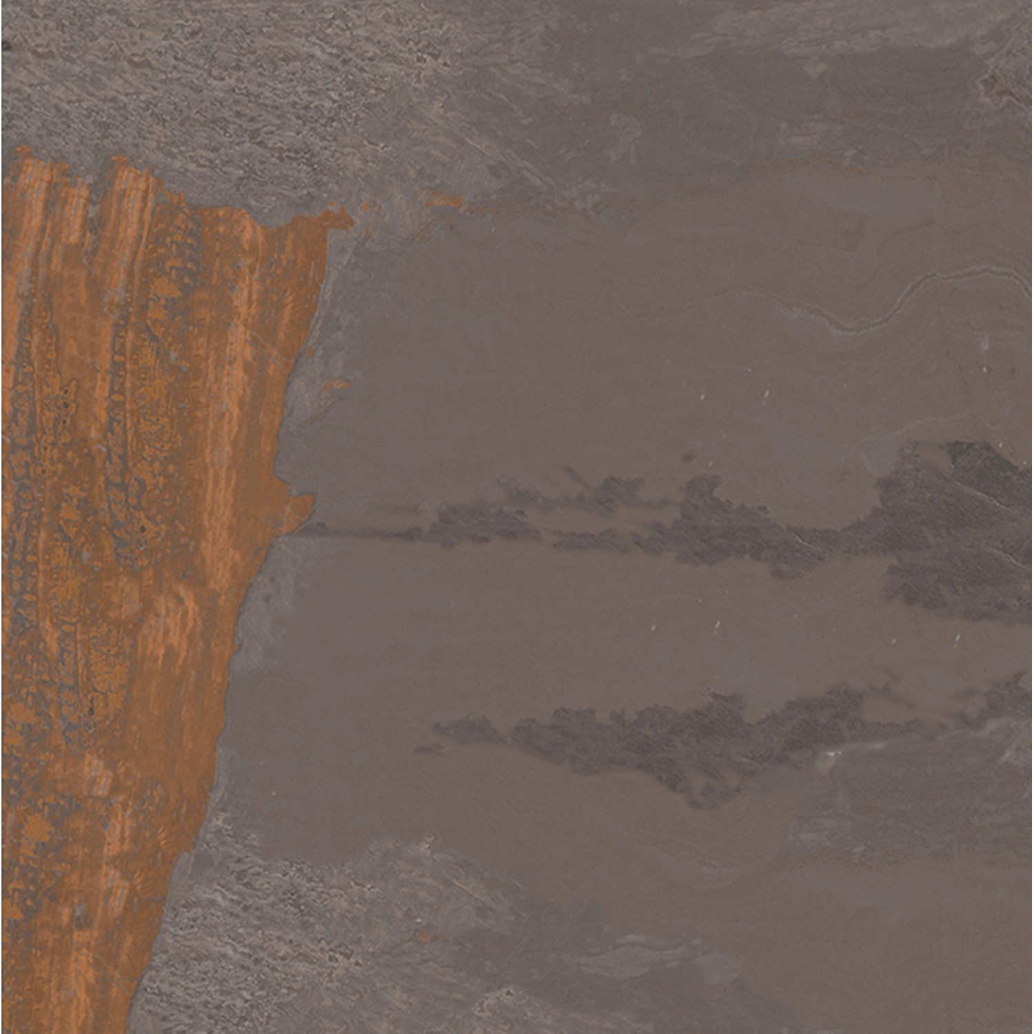 Terrassenplatte Mystique Feinsteinzeug Grau-Kupfer 60 cm x 60 cm