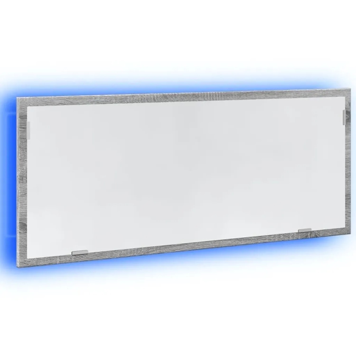 vidaXL LED-Badspiegel Grau Sonoma 100x8,5x37 cm Holzwerkstoff 856273