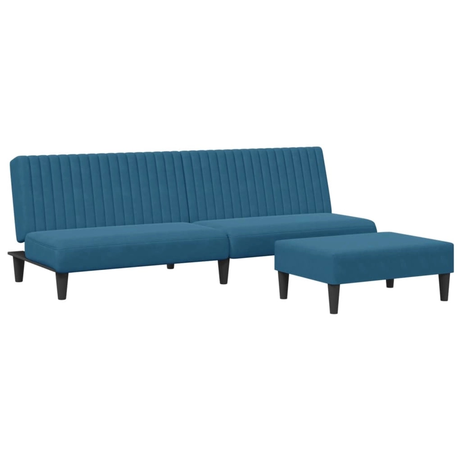 vidaXL 2-Tlg Sofagarnitur Blau Samt 3216273 günstig online kaufen