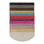KARAT Shaggy Stufenmatten Sphinx in verschiedenen Farben, Hochflor, halbrund, 23,5x65 cm.