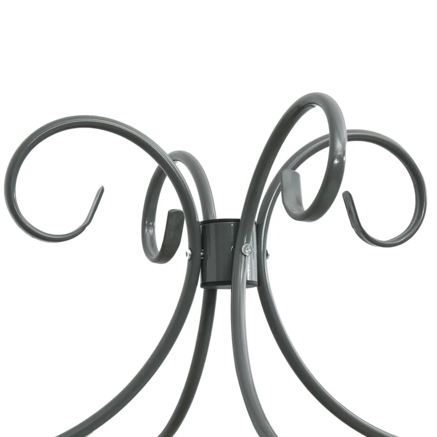 vidaXL Himmelbett-Gestell Grau Metall 160 x 200 cm 284484_4