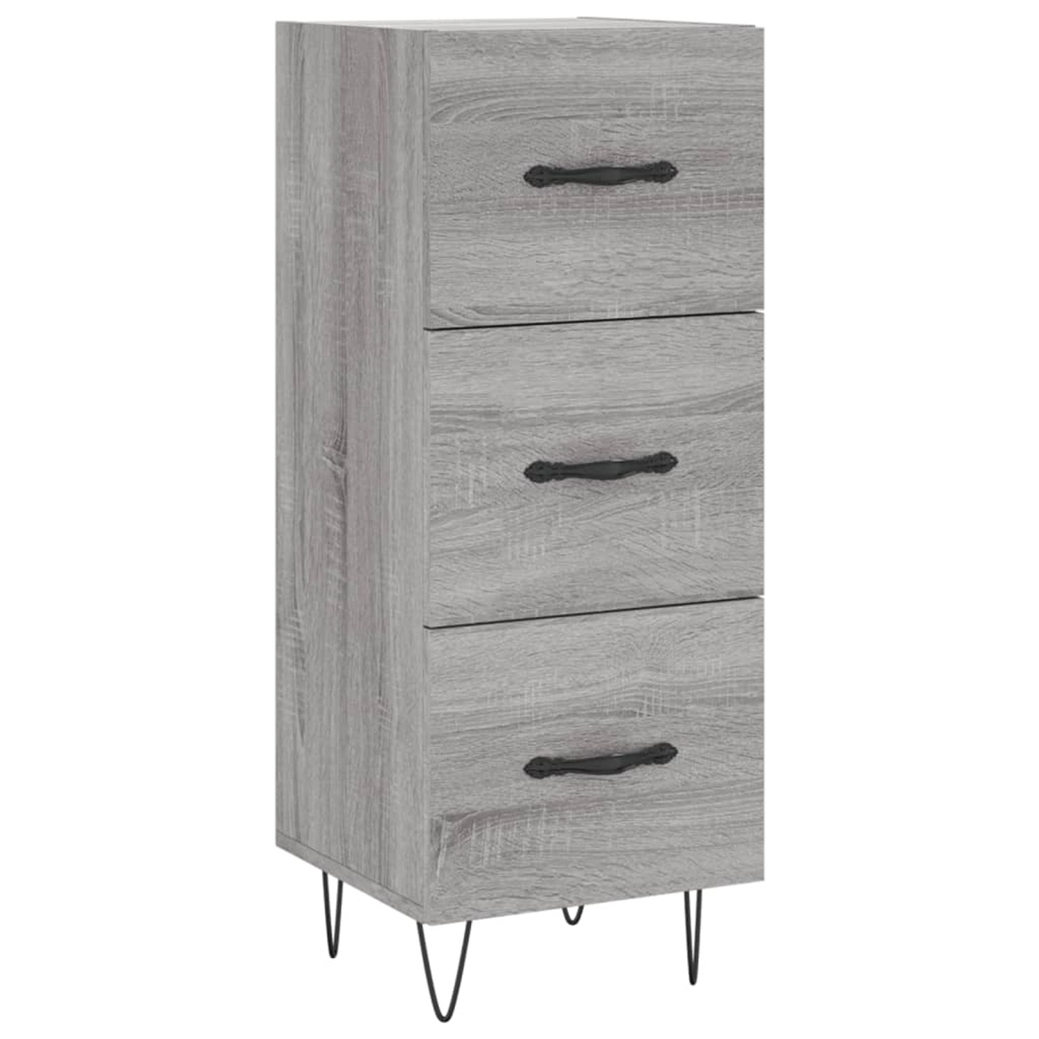 vidaXL Sideboard Grau Sonoma 34,5x34x90 cm Holzwerkstoff 828602 günstig online kaufen