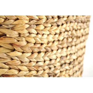 Kobolo Aufbewahrungskorb Wäschekorb Korb Wasserhyazinthe 51x30x36 cm