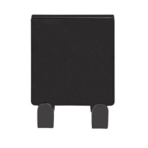 Schöner Wohnen Doppel-Duschhaken Brola, schwarz matt lackiert, für Handtücher und Schwämme.