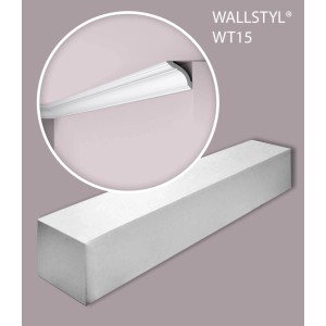 NOEL & MARQUET NMC WT15 WALLSTYL Eckleisten, 16 Stück, 32 m, weiß. Zubehör für Paneele.