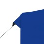 Detailansicht blaues vidaXL Partyzelt 2x2m mit Aluminiumrahmen und Seitenwand.