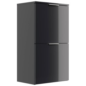 Posseik Schuhschrank Fleuve-S, hängend, für 8 Paar Schuhe, Grafit Hochglanz.