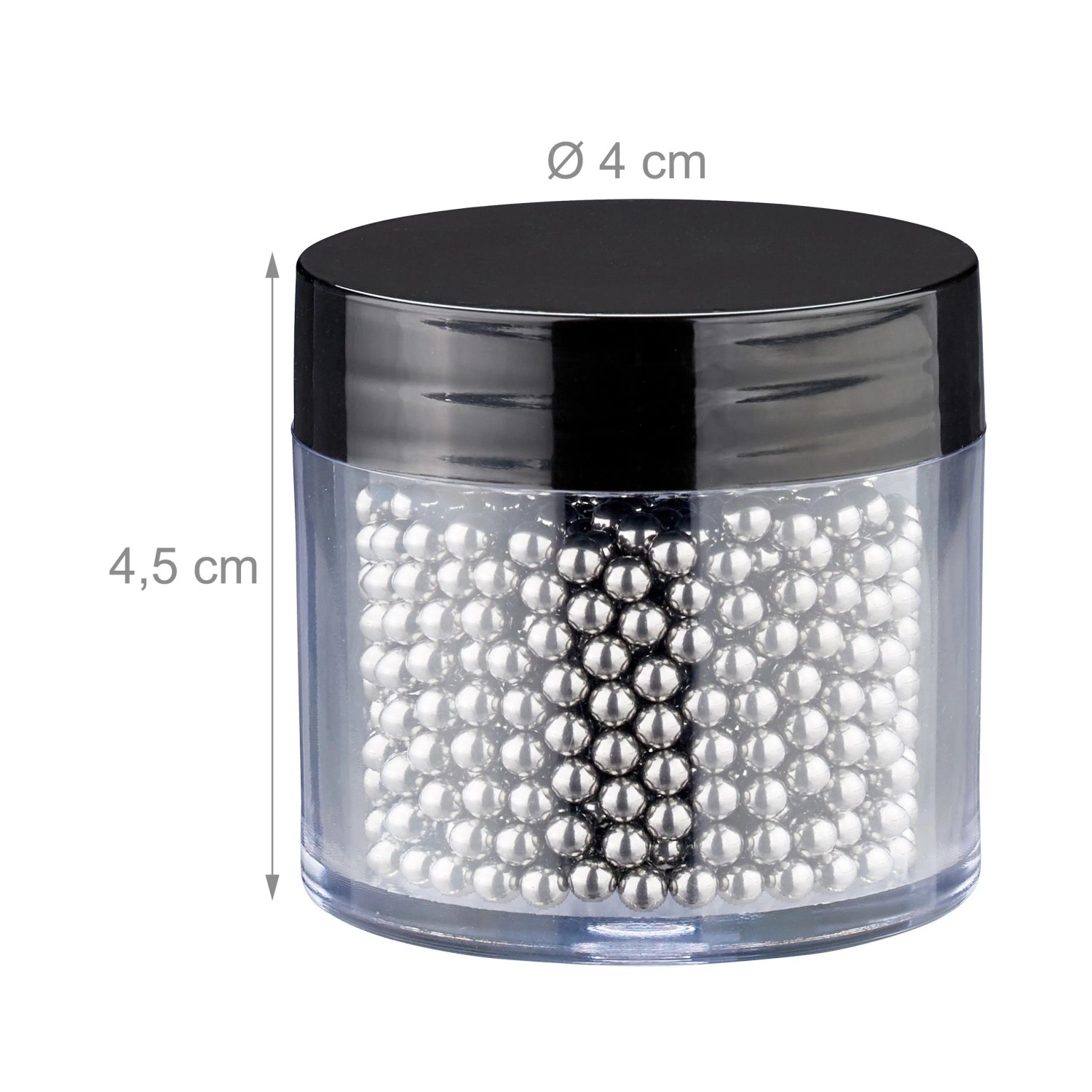 Relaxdays Reinigungsperlen 1000er Set Edelstahl Silber Wiederverwendbar 3 mm 130 g_4