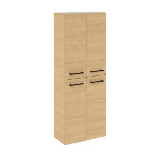 Fackelmann Doppel-Hochschrank B.Round Sandeiche 60 cm x 162 cm x 31,8 cm