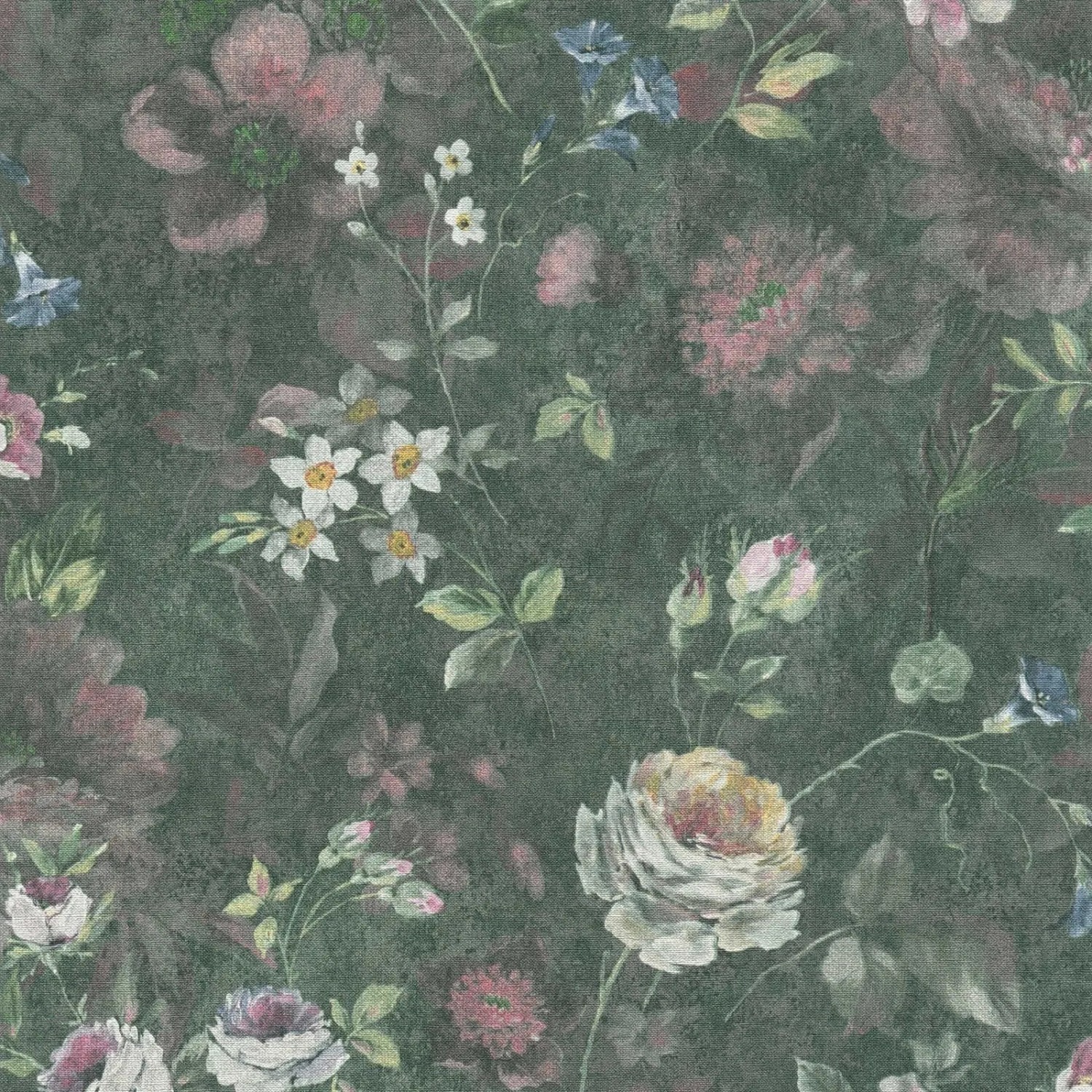 Tadessi Tapete Floral M1-No.3503 Vliestapete in Weiß