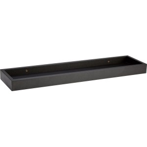 Schwarze Fotoleiste Bix, 40 cm, zur Wandmontage für Bilderrahmen und Deko.