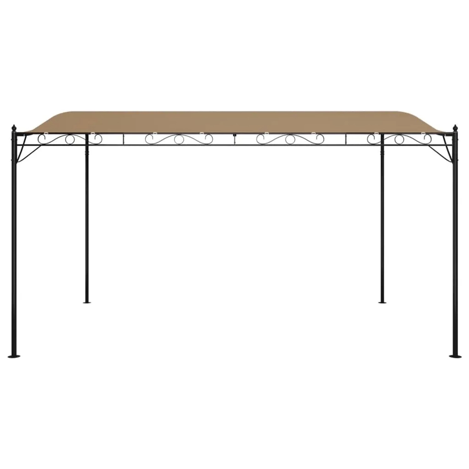 vidaXL Markise, taupe, 4x3m, mit Stahlrahmen. Ideal für Garten & Terrasse als Sonnenschutz.