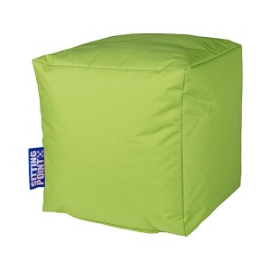 Grüner Sitting Point Hocker (60 l) aus Polyester, ideal für Jugendzimmer und Outdoor.