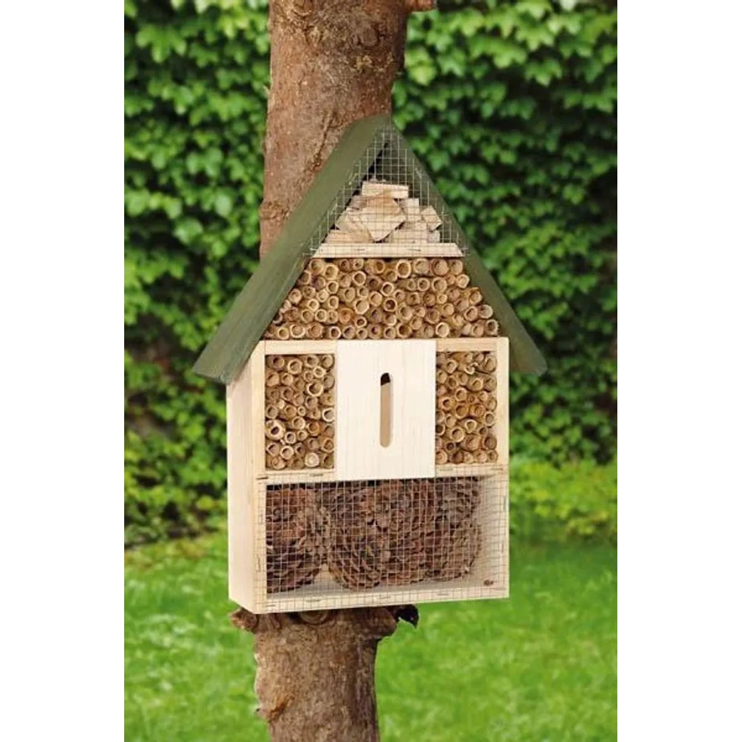 Westfalia Insektenhotel XXL 40 X 28 X 9 cm aus Holz Braun_4