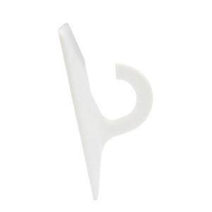 Weißer Gardinia Klebehaken für Fensterflügel, geeignet für Rollos und Dekoration.