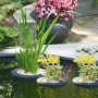 Velda Pflanzkörbe Floating Plant Island, runde schwimmende Teichinseln mit Bepflanzung im Gartenteich.