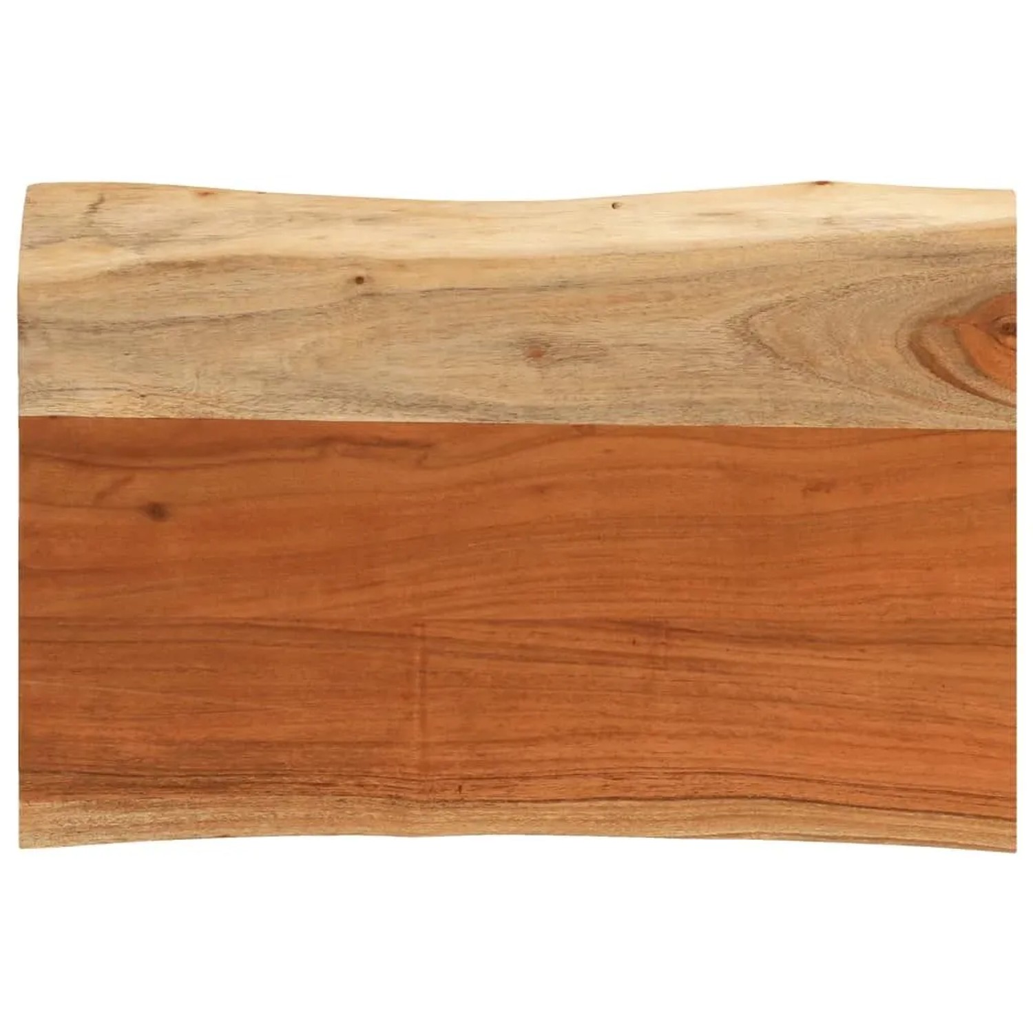 vidaXL Tischplatte 70x40x3,8 cm Rechteckig Massivholz Akazie Baumkante 370633
