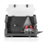 Inneres des STAHLWERK CTM-250 PULS Pro Schweißgeräts mit offenem Deckel und 4-Rollen-Drahtvorschub.