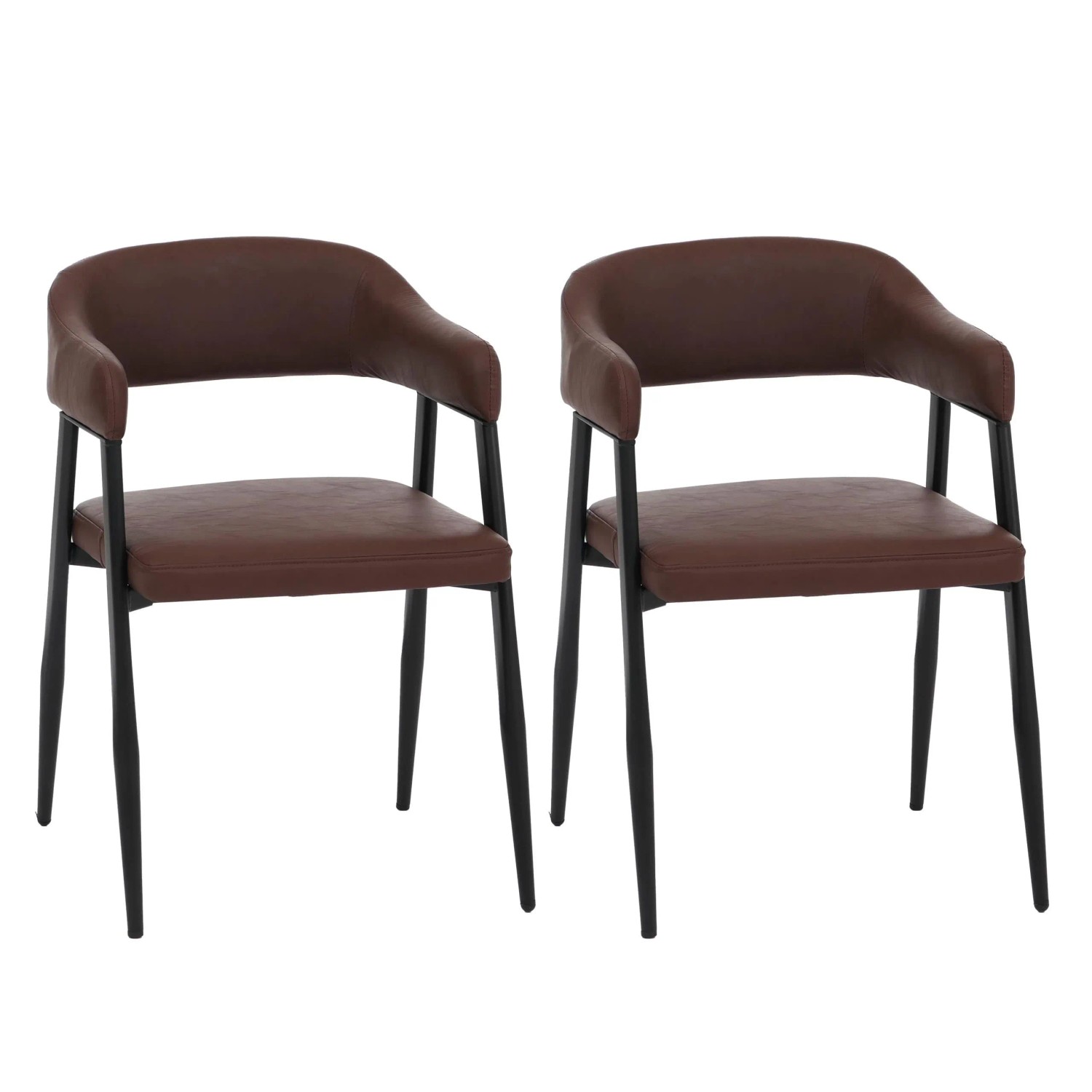 MCW Esszimmerstuhl P29 2er-Set Rostrot günstig online kaufen