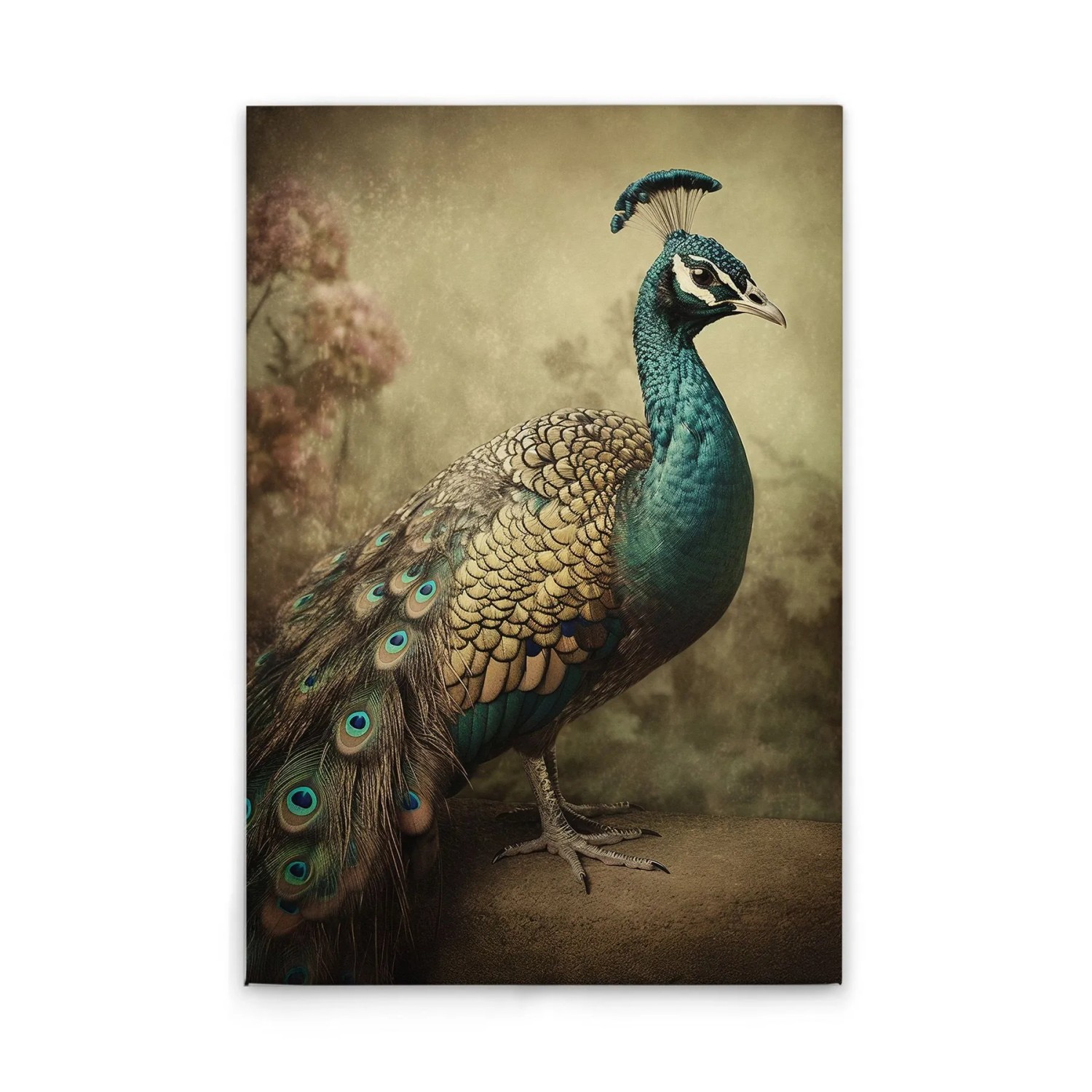 Tadessi Leinwandbild - M1-No.52255 - Pfau - 60 x 90 cm - Querformat
