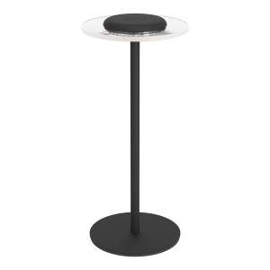 Schwarze EGLO LED Akku Tischleuchte TREPELLA mit Touchdimmer und RGB Funktion, Höhe 29cm.