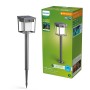 Philips Blaise Solar Sockelleuchte in Anthrazit, Solar-Wegeleuchte mit Bewegungssensor.