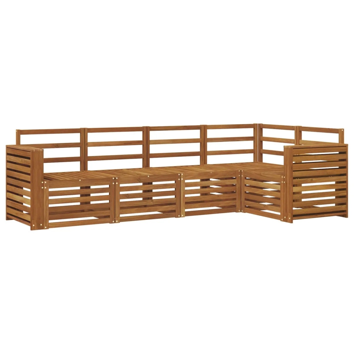 vidaXL Sofagarnituren 5 Tlg Natur Massivholz Akazie 3374814