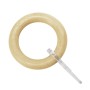 Gardinia Holzring Country, Buche, für 25 mm Stangen, 10er-Pack.