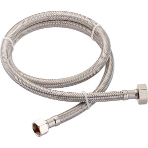 Flexibler LUX Armaturen-Verbindungsschlauch aus Edelstahl, 1000 mm lang.