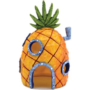 Pennplax SpongeBob Ananas Haus, 16,5 cm, als Dekofigur für Aquarien.
