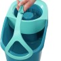 Leifheit Clean Twist Disc Mop Ergo Set mit Eimer und Wischmop in Türkis.