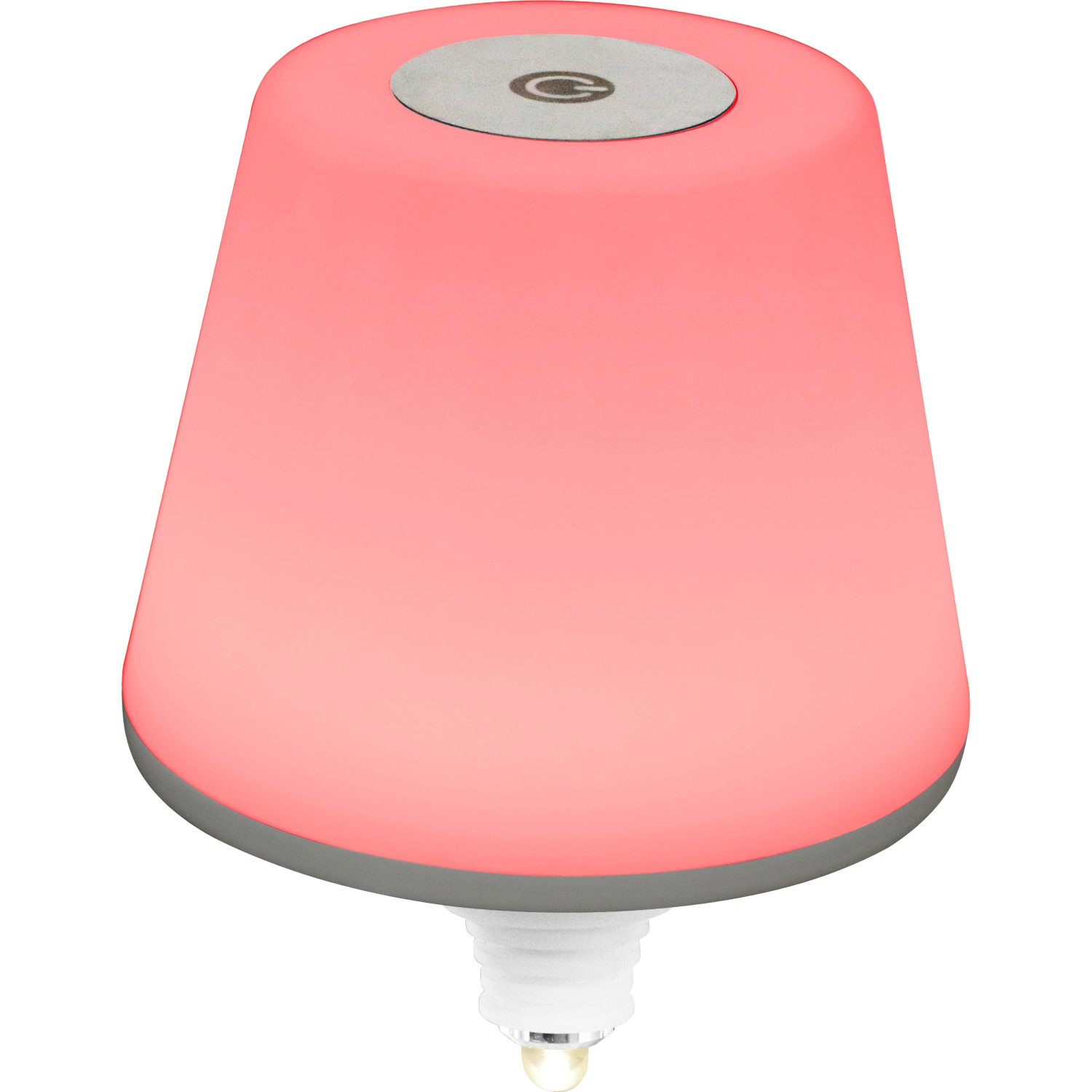 REV Ritter LED Flaschenleuchte Lamprusco mit RGBW, rot leuchtend. Dekoleuchte für Flaschen.