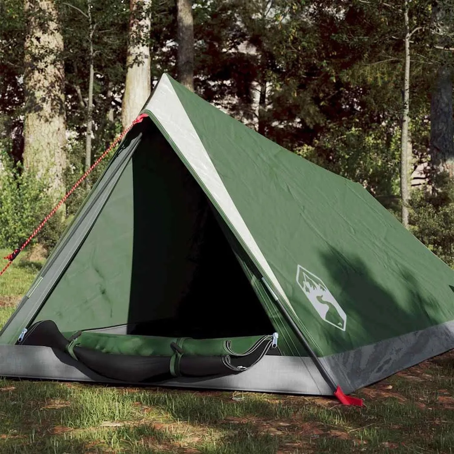 vidaXL Campingzelt 2 Personen Grün Wasserfest 94362_2