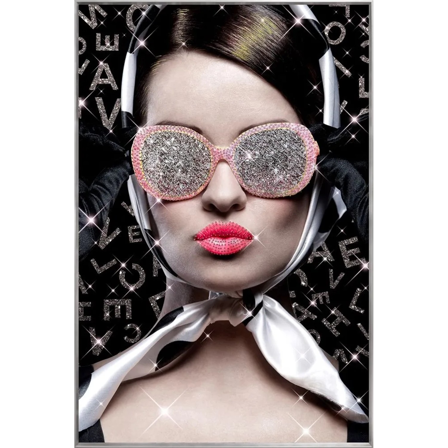 Art Universe Glasbilder Glitzernder Ausblick 80 x 120 cm