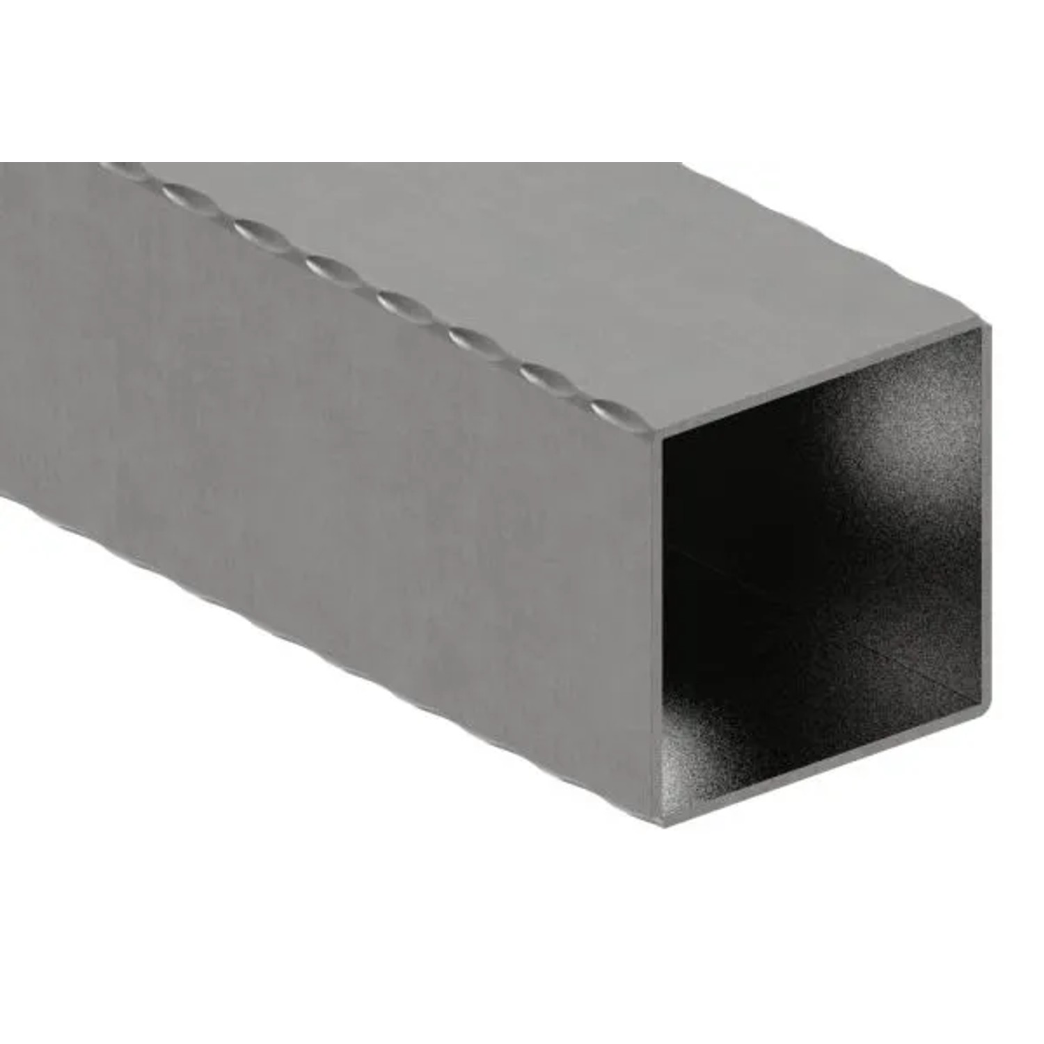 FeNau Quadratrohr Gehämmert 80x80x2,5 mm 6000 mm Stahl S235JR Roh