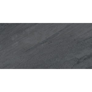 Feinsteinzeug Bodenfliese Olympus Anthrazit, matte Stein-Optik, 59,7x29,7 cm.