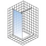 Schulte Alexa Style 2.0 Walk-In Duschwand mit schwarzem Rahmen und klarem Glas.