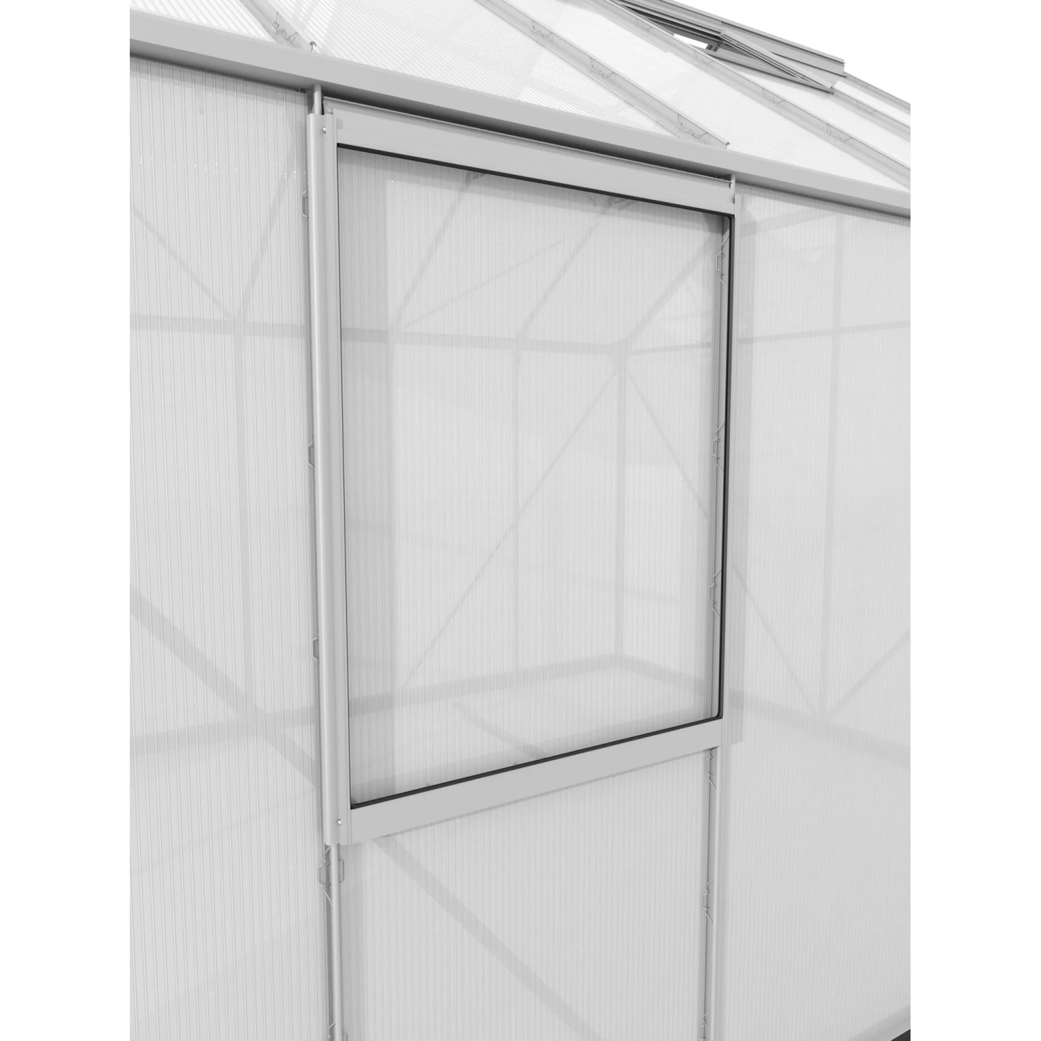 Vitavia Seitenfenster V HKP 6 mm aus Aluminium für Gewächshäuser.