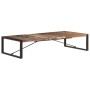 Rechteckiger Couchtisch vidaXL aus Altholz massiv mit Stahlgestell, 180x90 cm.