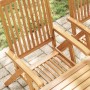 DELUKE Gartenstühle COLLI 2er Set Klappbar Akazie Massivholz Braun Gartenstuhl Holz Outdoorstühle Balkonstühle_4
