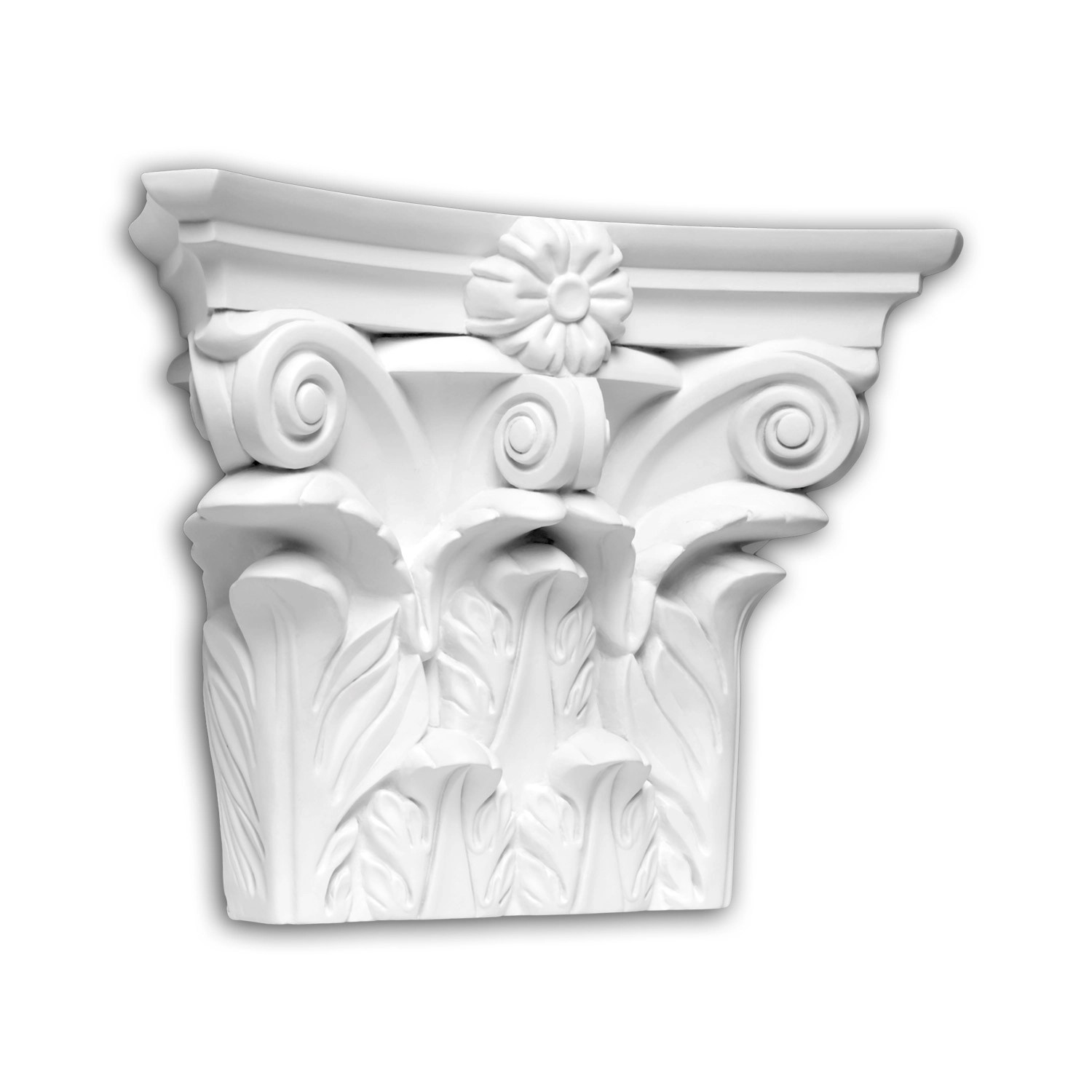 Thumbnail - PROFHOME 451301 Pilaster Kapitell Fassaden Element Pilaster Außenstuck, 27,6 cm x 10,1 cm x 20,5 cm Weiß