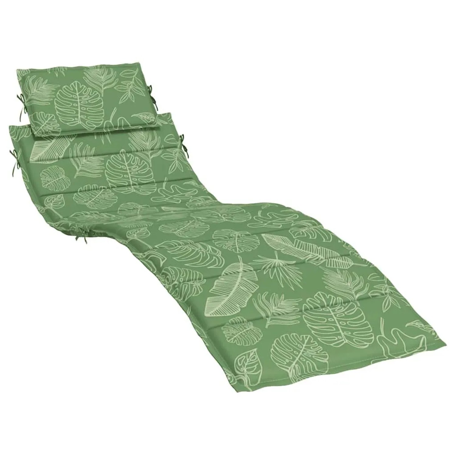vidaXL Sonnenliegen-Auflage Blattmuster Oxford-Gewebe 361359 günstig online kaufen