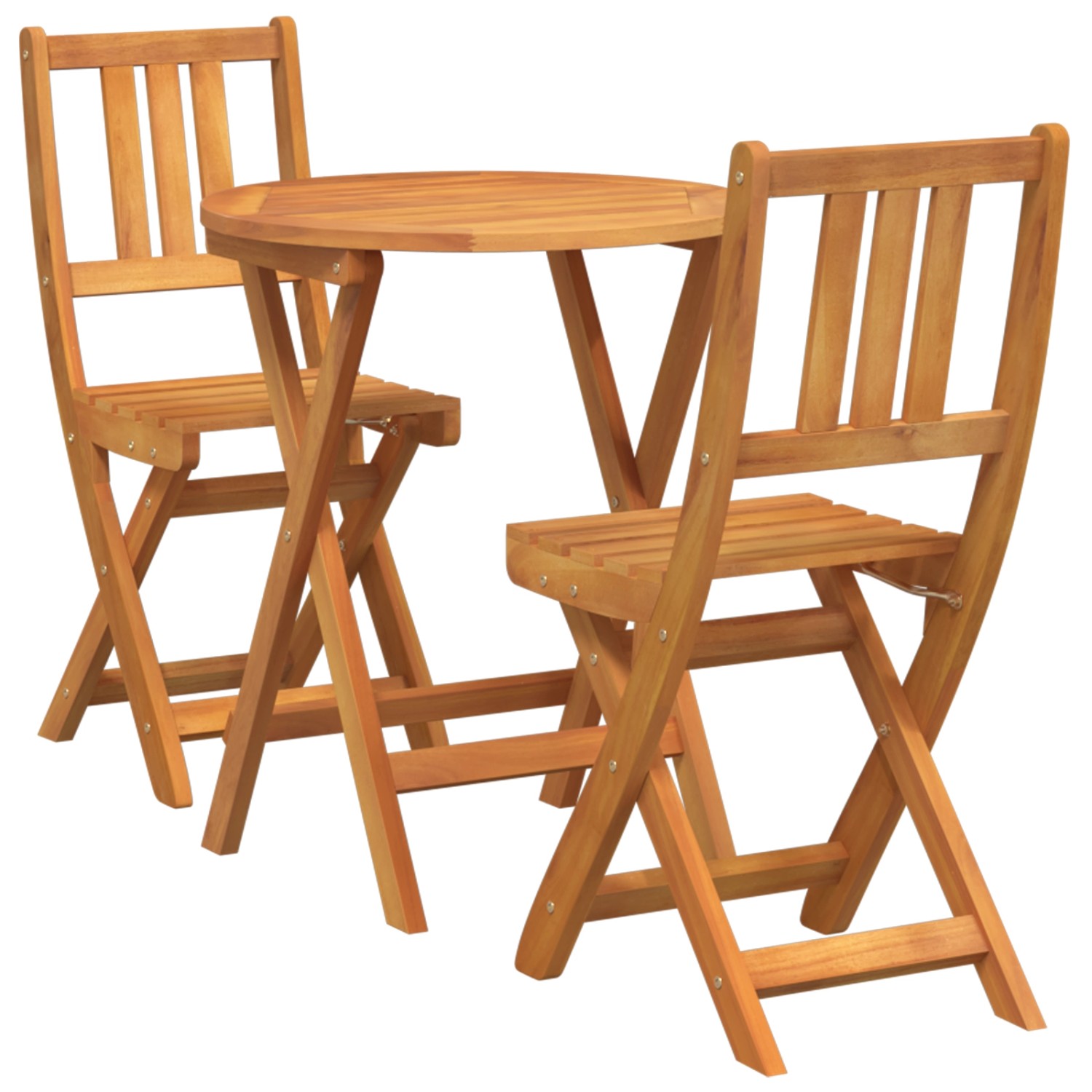 vidaXL 3-Teiliges Klapp-Bistro-Set Massivholz Akazie 4105512 günstig online kaufen