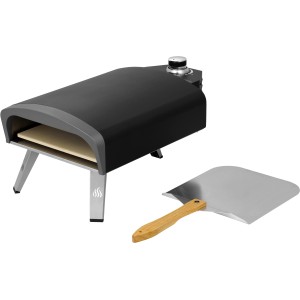 Tepro Gas Pizzaofen Burnsville, schwarz-edelstahl, mit Pizzaschaufel. Ideal für knusprige Pizza.