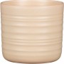 Scheurich Übertopf 850 Dry Reed, Ø 22,7 cm, Keramik, beige mit horizontalen Rillen.