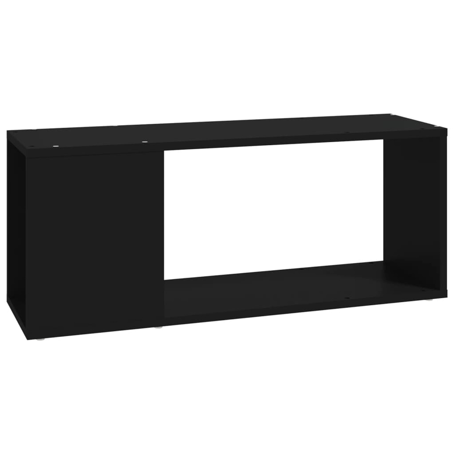 Tv-schrank Schwarz 80x24x32 Cm Spanplatte günstig online kaufen
