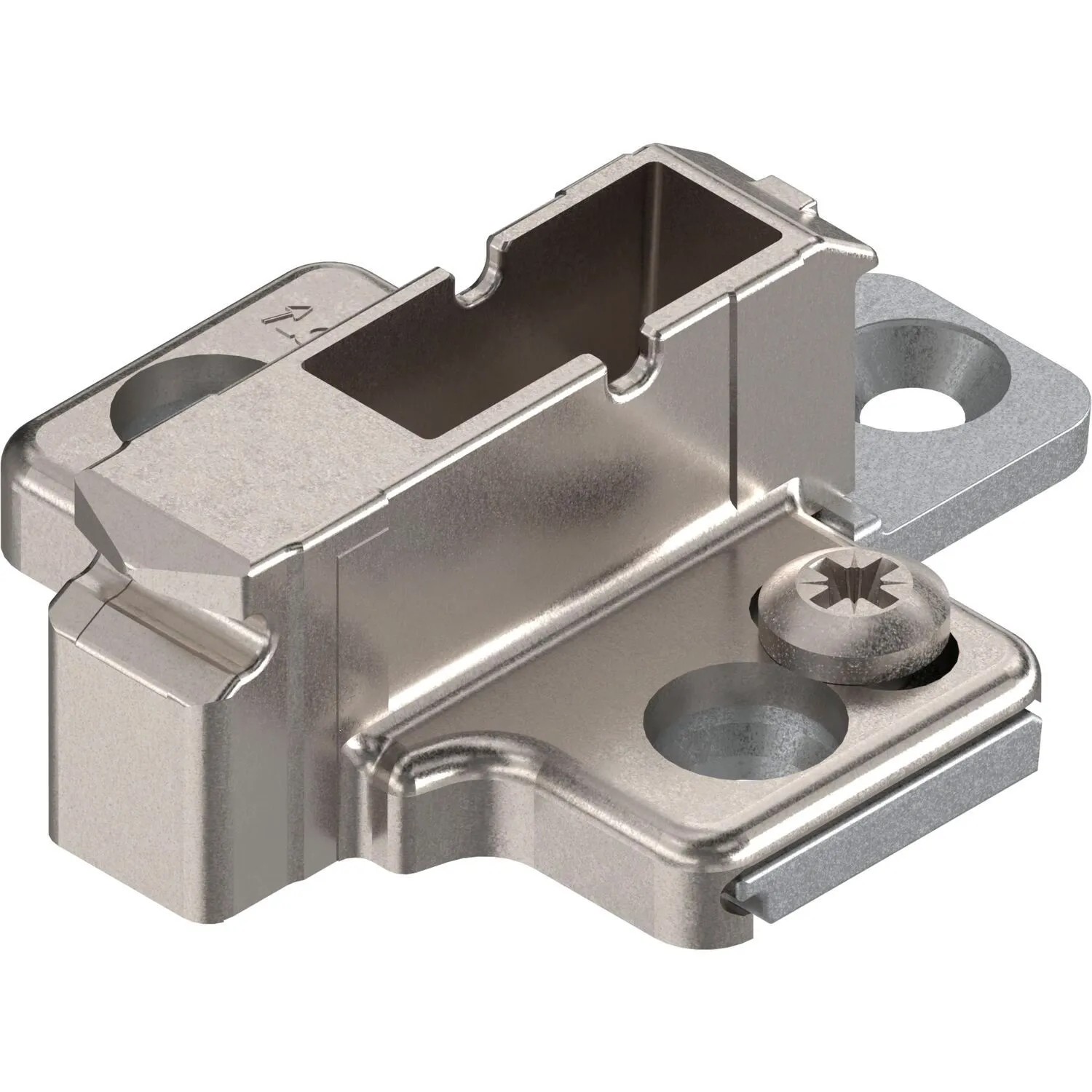 Blum Kreuzmontageplatte Clip Zink Systemschrauben Distanz 9 mm