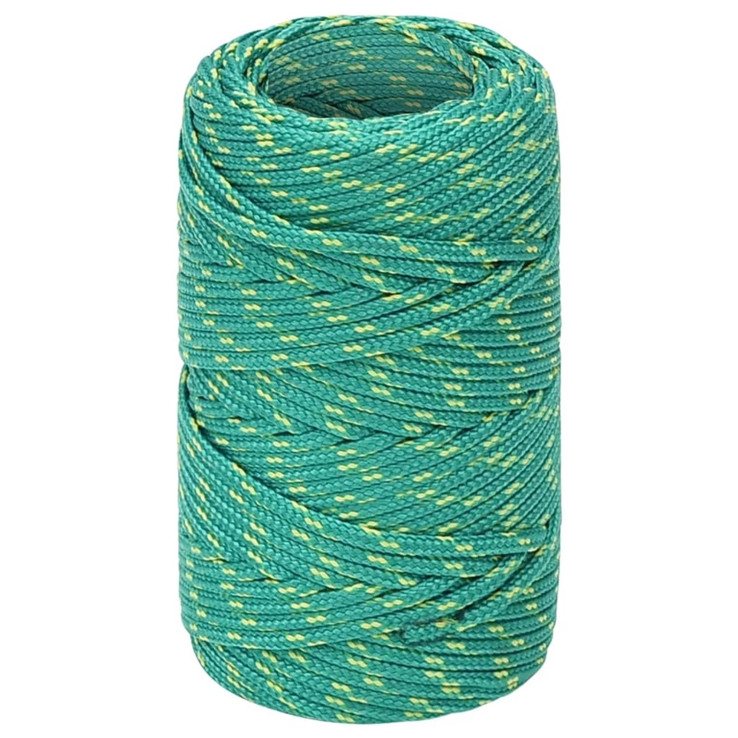 vidaXL Bootsseil Grün 2 mm 500 m Polypropylen 152692
