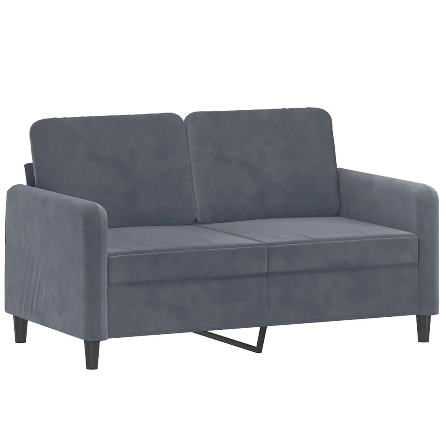 vidaXL 2-Sitzer-Sofa Dunkelgrau 120 cm Samt 359433 günstig online kaufen